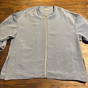 Halston Heritage Light Blue Oversized Jacket